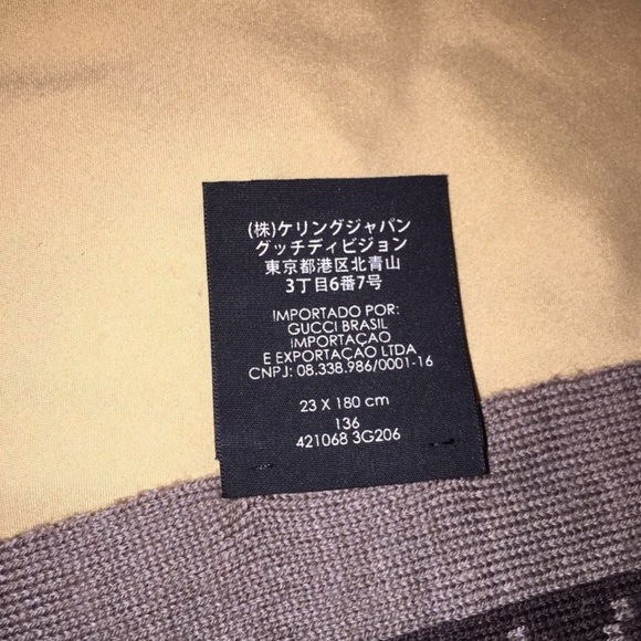 GG Gucci Knit Cashmere Scarf - Picture 10 of 15